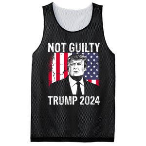 Trump Not Guilty 2024 Free Trump Mesh Reversible Basketball Jersey Tank