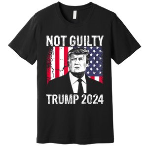 Trump Not Guilty 2024 Free Trump Premium T-Shirt