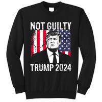 Trump Not Guilty 2024 Free Trump Tall Sweatshirt