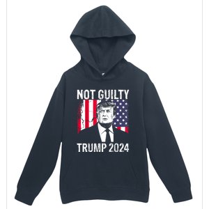 Trump Not Guilty 2024 Free Trump Urban Pullover Hoodie