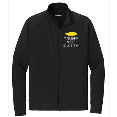 Trump not guilty funny Trump free Trump cool Trump supporter Stretch Full-Zip Cadet Jacket