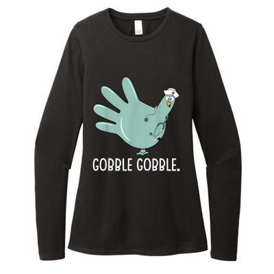 Thanksgiving Nurse Glove Turkey Nurse Thanksgiving For Nurse Womens CVC Long Sleeve Shirt