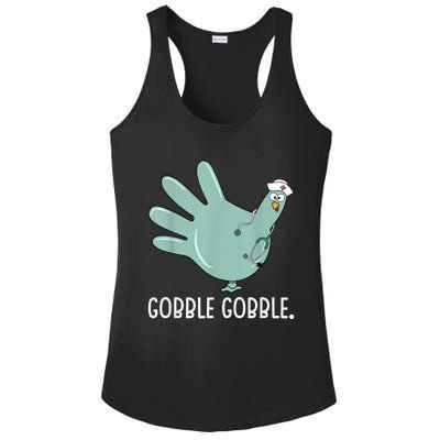 Thanksgiving Nurse Glove Turkey Nurse Thanksgiving For Nurse Ladies PosiCharge Competitor Racerback Tank