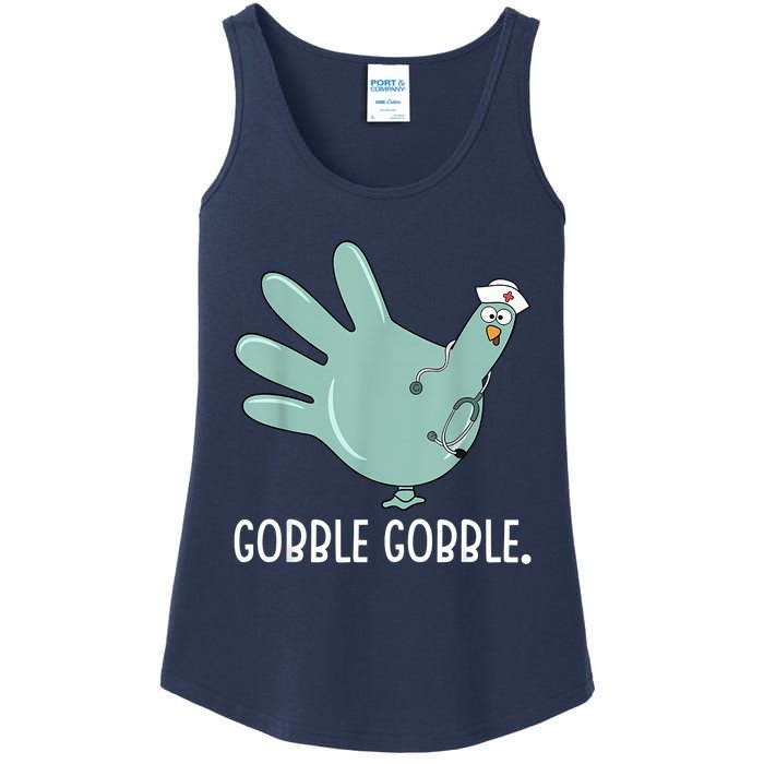 Thanksgiving Nurse Glove Turkey Nurse Thanksgiving For Nurse Ladies Essential Tank