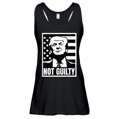 Trump Not Guilty Mugshot 2024 President Classic Ladies Essential Flowy Tank