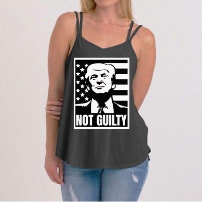 Trump Not Guilty Mugshot 2024 President Classic Women's Strappy Tank