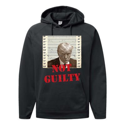 Trump Not Guilty 2024 Performance Fleece Hoodie