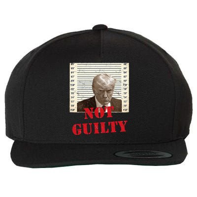 Trump Not Guilty 2024 Wool Snapback Cap