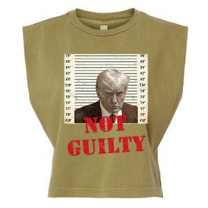 Trump Not Guilty 2024 Garment-Dyed Women's Muscle Tee