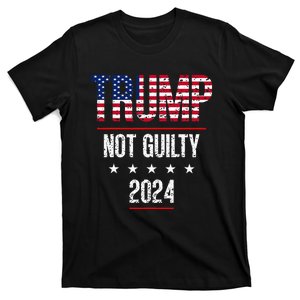 Trump Not Guilty Support Free Trump Saying For Republicans T-Shirt