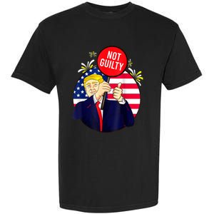 Trump Not Guilty 2024 Free Trump Garment-Dyed Heavyweight T-Shirt