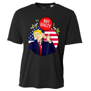 Trump Not Guilty 2024 Free Trump Cooling Performance Crew T-Shirt