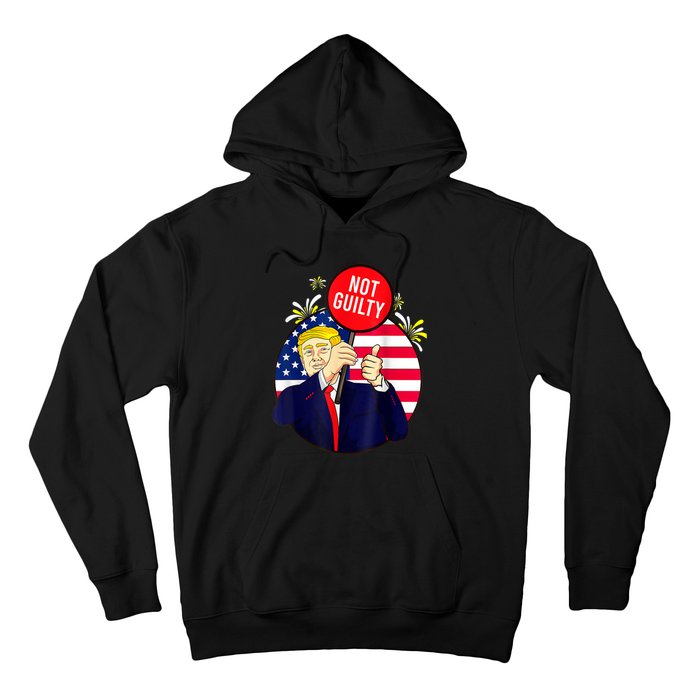 Trump Not Guilty 2024 Free Trump Hoodie