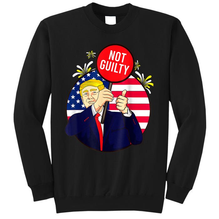 Trump Not Guilty 2024 Free Trump Sweatshirt