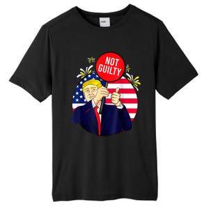 Trump Not Guilty 2024 Free Trump Tall Fusion ChromaSoft Performance T-Shirt