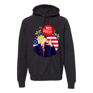 Trump Not Guilty 2024 Free Trump Premium Hoodie