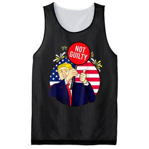 Trump Not Guilty 2024 Free Trump Mesh Reversible Basketball Jersey Tank