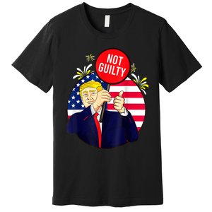 Trump Not Guilty 2024 Free Trump Premium T-Shirt