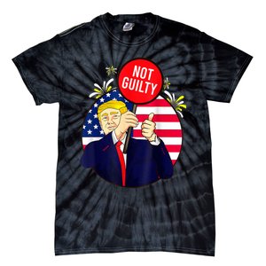 Trump Not Guilty 2024 Free Trump Tie-Dye T-Shirt