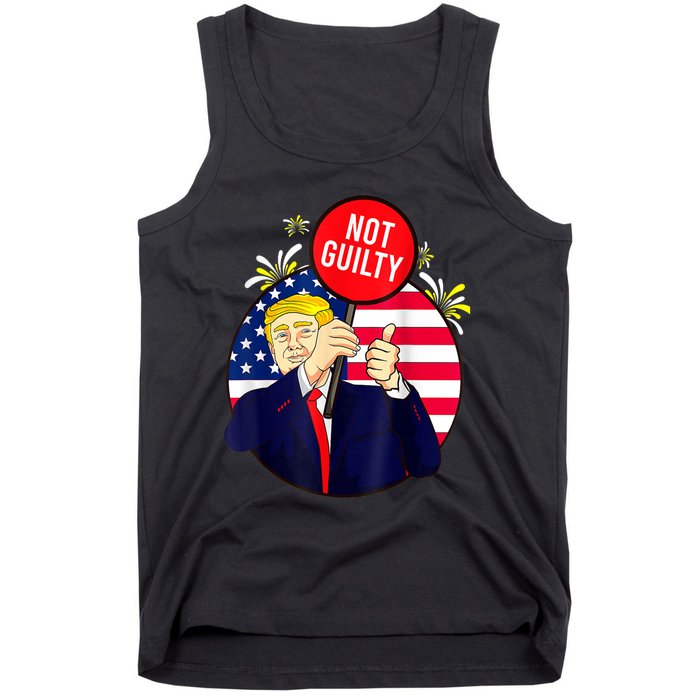 Trump Not Guilty 2024 Free Trump Tank Top