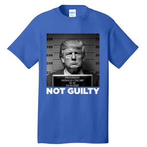 Trump Not Guilty Mug Shot Free Trump I Stand With Trump Tall T-Shirt