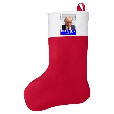 Trump Not Guilty Mugshot 2024 Election Felt Holiday Christmas Stocking