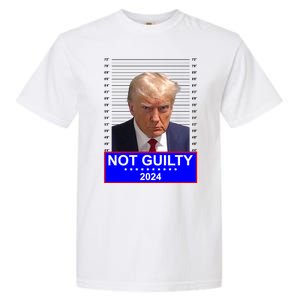 Trump Not Guilty Mugshot 2024 Election Garment-Dyed Heavyweight T-Shirt