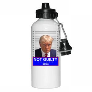 Trump Not Guilty Mugshot 2024 Election Aluminum Water Bottle