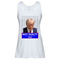 Trump Not Guilty Mugshot 2024 Election Ladies Essential Flowy Tank