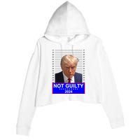 Trump Not Guilty Mugshot 2024 Election Crop Fleece Hoodie