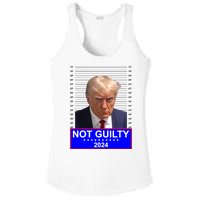 Trump Not Guilty Mugshot 2024 Election Ladies PosiCharge Competitor Racerback Tank