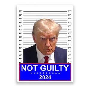 Trump Not Guilty Mugshot 2024 Election Poster