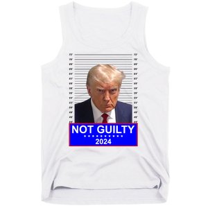 Trump Not Guilty Mugshot 2024 Election Tank Top