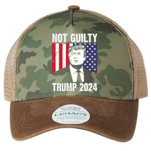 Trump Not Guilty 2024 Free Trump Usa Election Legacy Tie Dye Trucker Hat