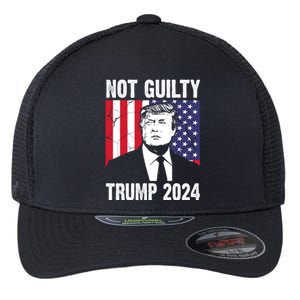 Trump Not Guilty 2024 Free Trump Usa Election Flexfit Unipanel Trucker Cap