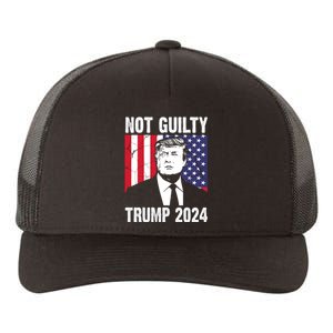 Trump Not Guilty 2024 Free Trump Usa Election Yupoong Adult 5-Panel Trucker Hat