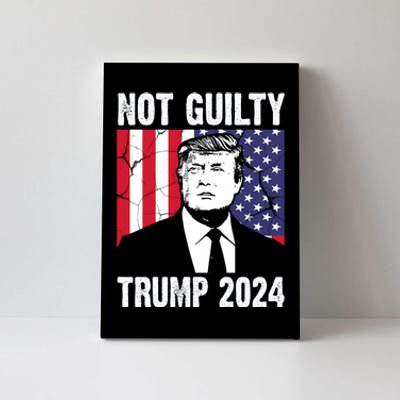 Trump Not Guilty 2024 Free Trump Usa Election Canvas