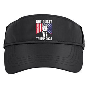 Trump Not Guilty 2024 Free Trump Usa Election Adult Drive Performance Visor