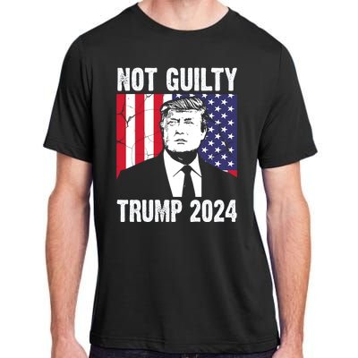 Trump Not Guilty 2024 Free Trump Usa Election Adult ChromaSoft Performance T-Shirt