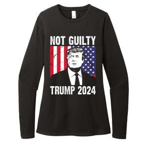 Trump Not Guilty 2024 Free Trump Usa Election Womens CVC Long Sleeve Shirt