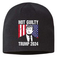 Trump Not Guilty 2024 Free Trump Usa Election Sustainable Beanie