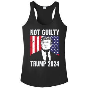 Trump Not Guilty 2024 Free Trump Usa Election Ladies PosiCharge Competitor Racerback Tank