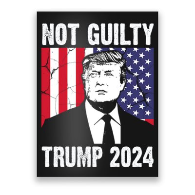 Trump Not Guilty 2024 Free Trump Usa Election Poster