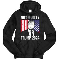 Trump Not Guilty 2024 Free Trump Usa Election Tie Dye Hoodie