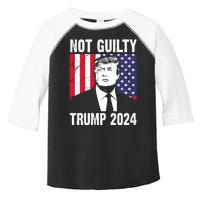 Trump Not Guilty 2024 Free Trump Usa Election Toddler Fine Jersey T-Shirt