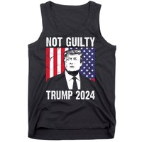 Trump Not Guilty 2024 Free Trump Usa Election Tank Top