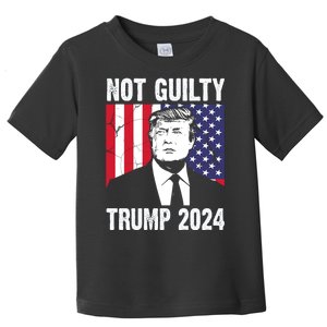 Trump Not Guilty 2024 Free Trump Usa Election Toddler T-Shirt