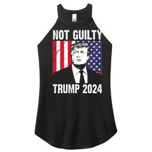 Trump Not Guilty 2024 Free Trump Usa Election Women's Perfect Tri Rocker Tank