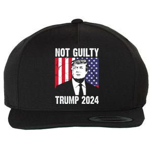 Trump Not Guilty 2024 Free Trump Usa Election Wool Snapback Cap