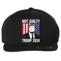 Trump Not Guilty 2024 Free Trump Usa Election Wool Snapback Cap